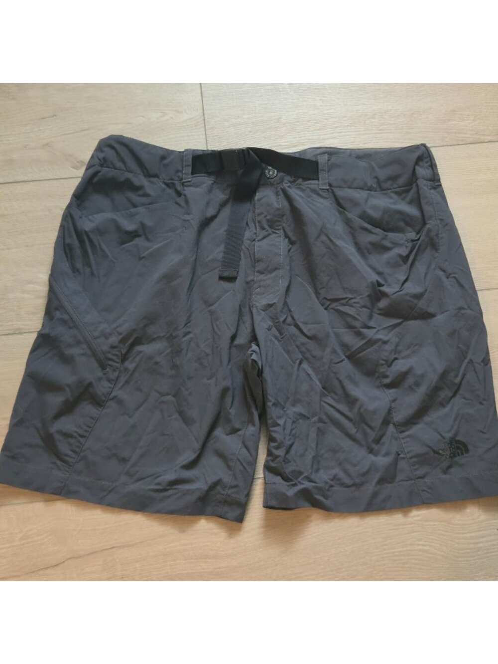 North Face Hiking Shorts Fishing Logo Outdoor Stretch Nylon Belted Mens 40